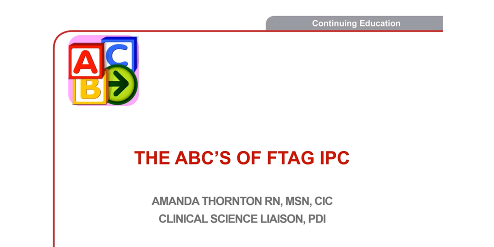 The ABCs of F-Tag IPC CE Course